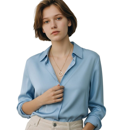 Collar Dorado Con Dije Sagitario