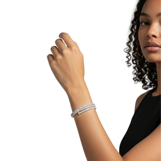 Brazalete con Diseño en Espiral Triple
