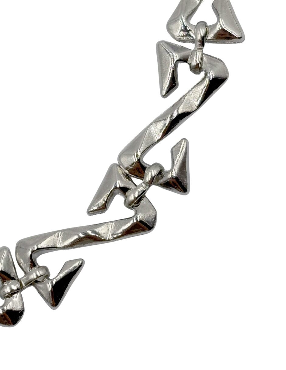 Collar Cadena Eslabones en Zigzag