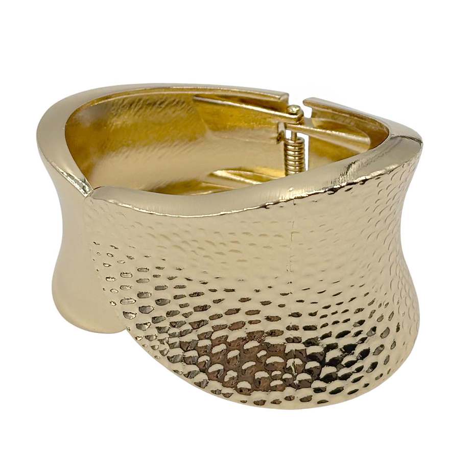 Brazalete Doble Textura Dorado