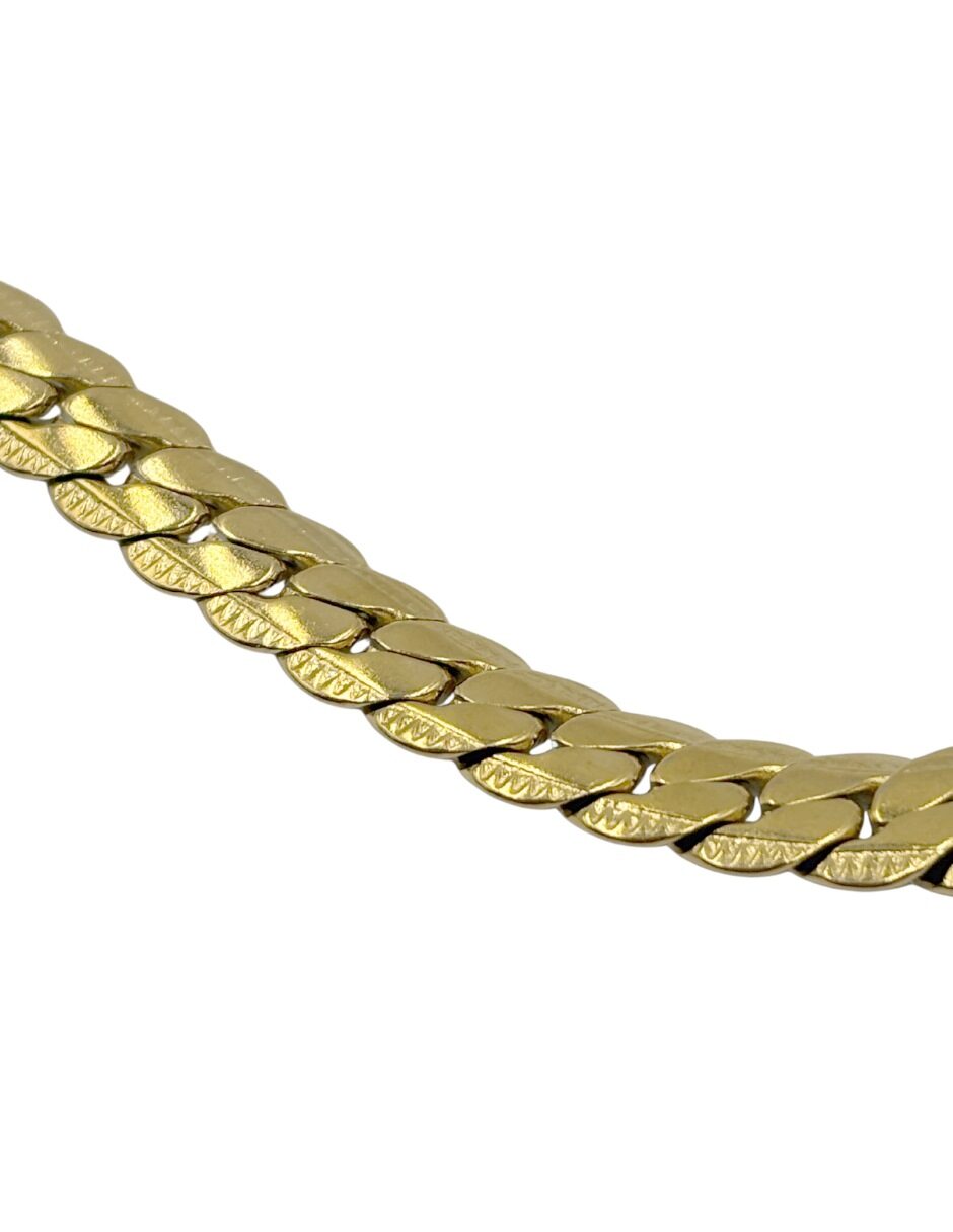Cadena Eslabones planos Dorado