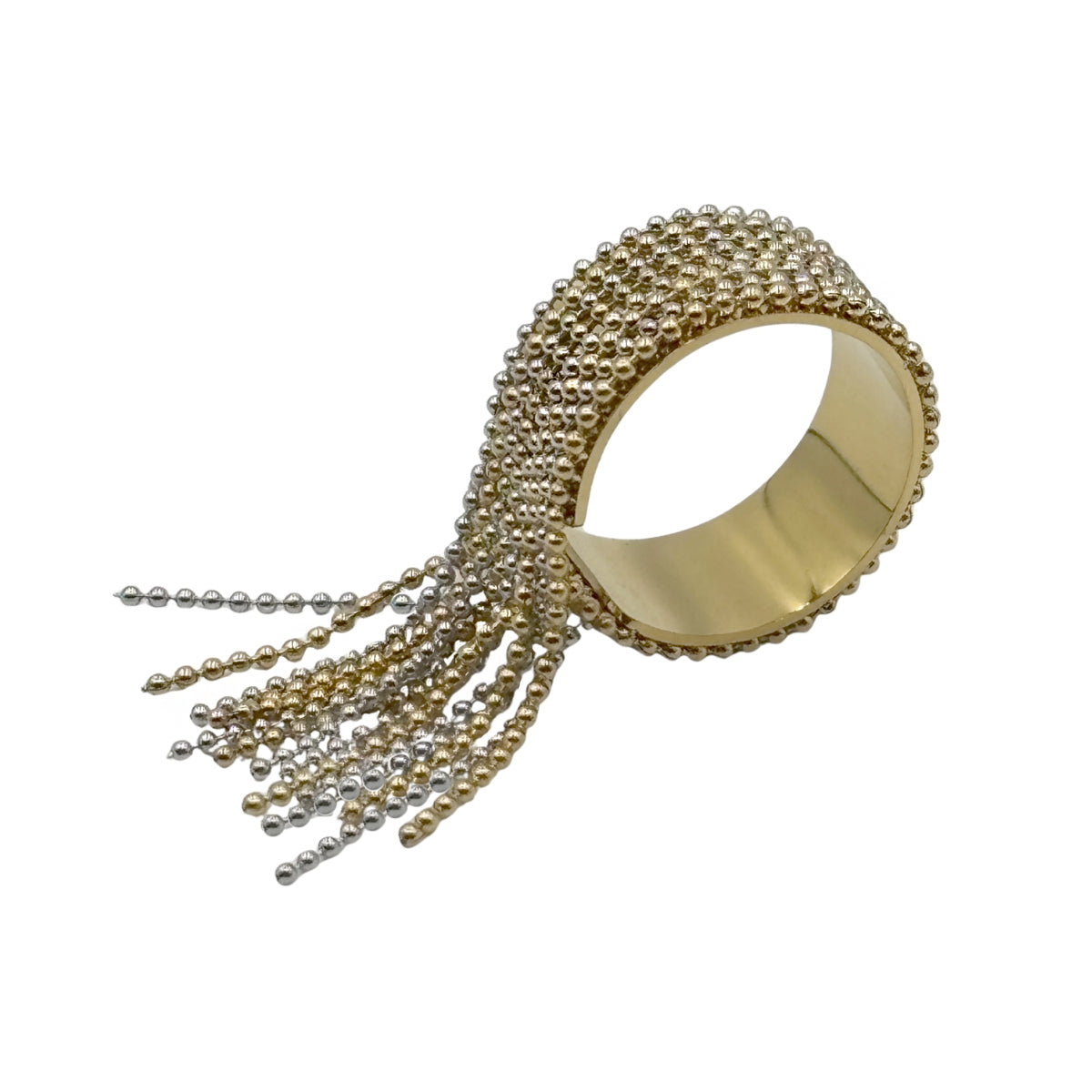 Anillo Bicolor con Flecos