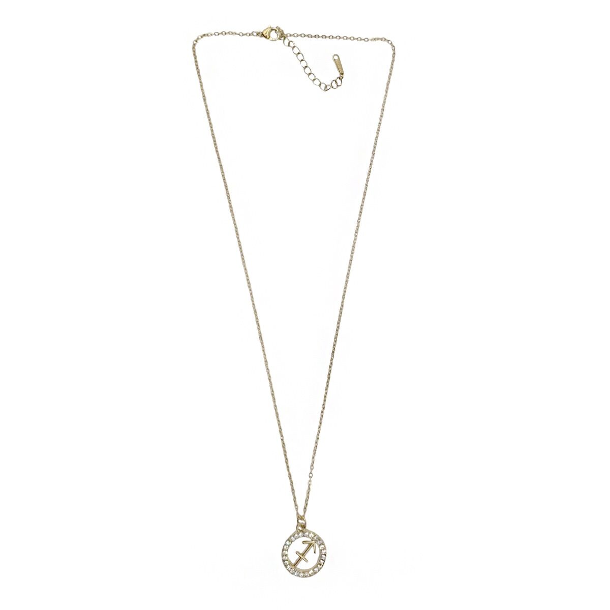 Collar Dorado Con Dije Sagitario
