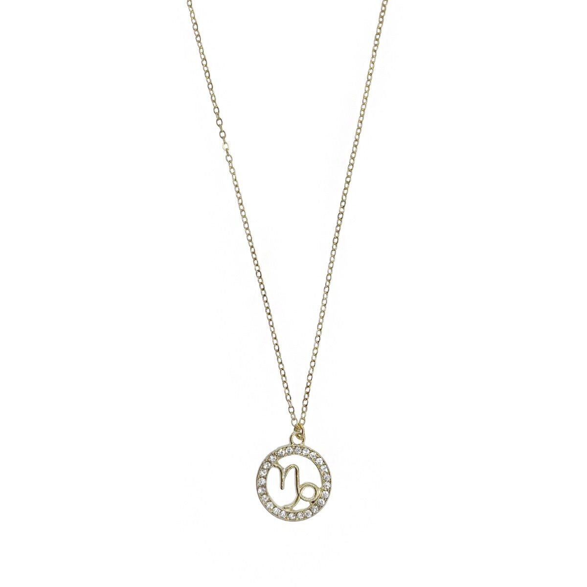 Collar Dorado Con Dije Capricornio
