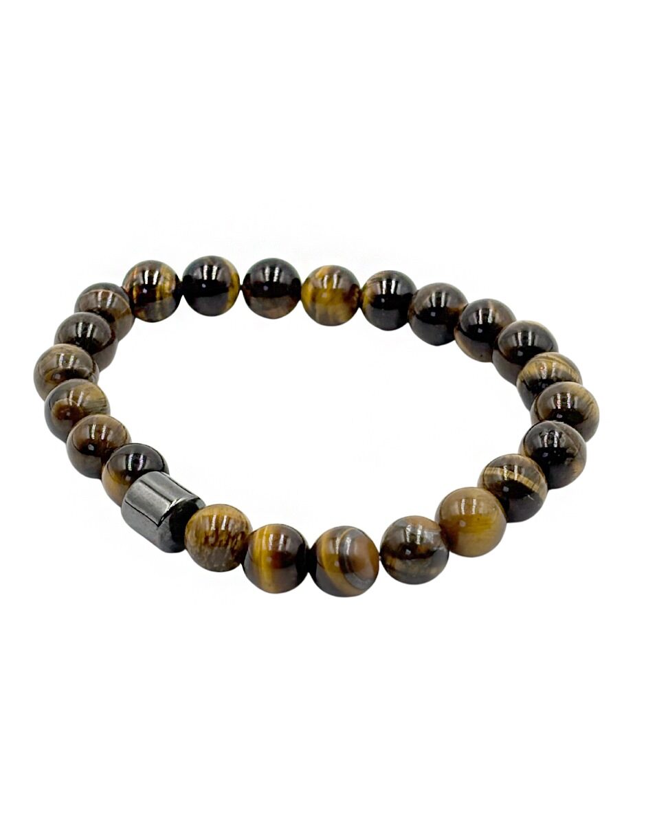 Pulsera Cuentas Ojo de Tigre de 8MM