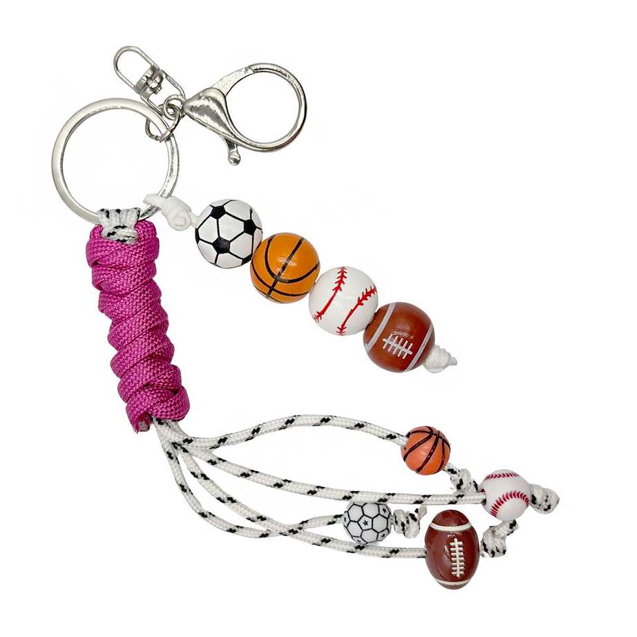 Llavero Deportivo con Cuentas de Balones