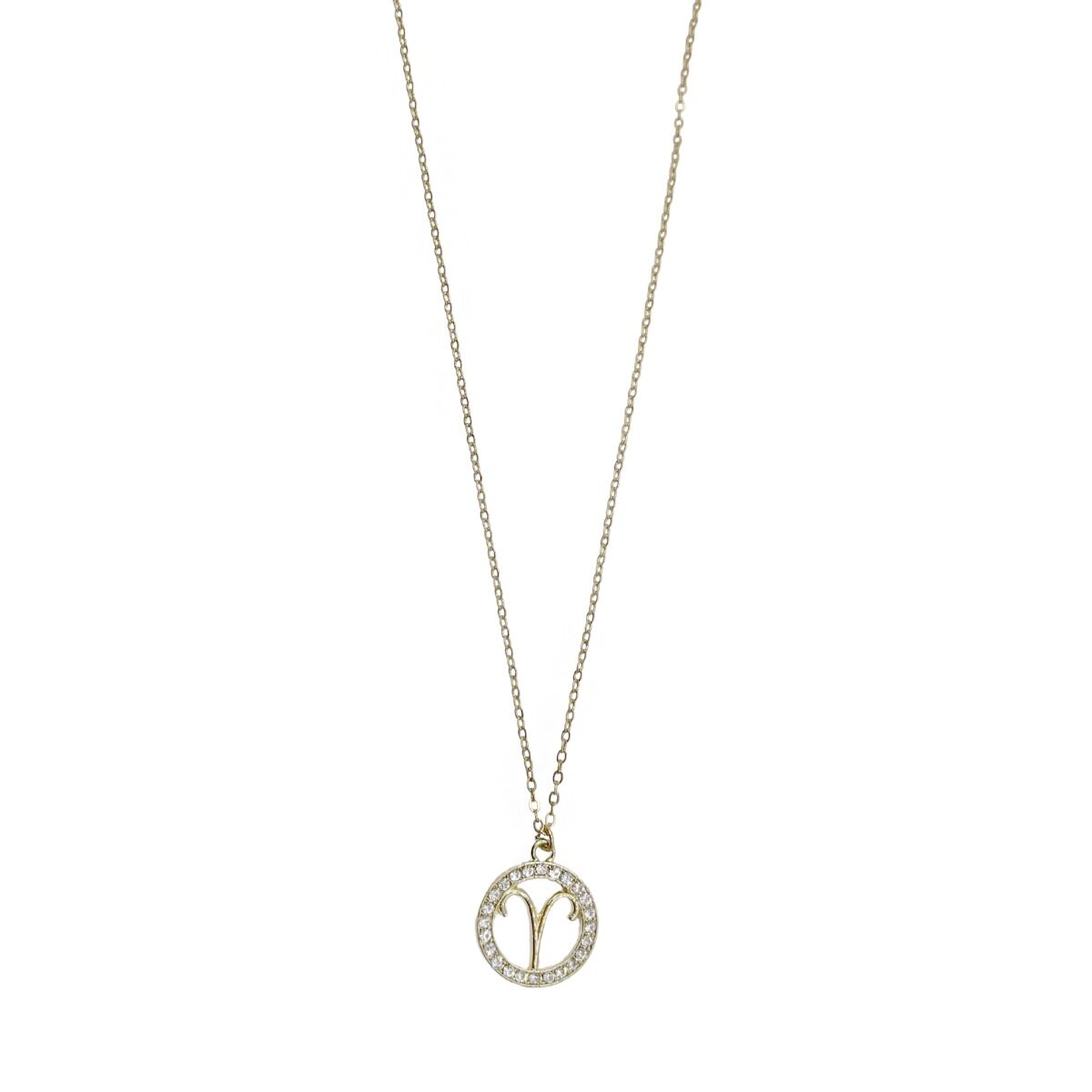 Collar Dorado Con Dije Aries