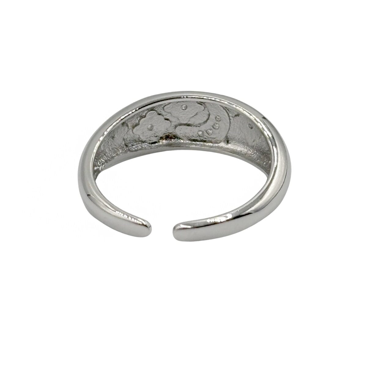 Anillo Luna y Estrellas plateado