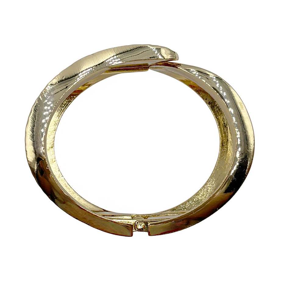 Brazalete Doble Textura Dorado