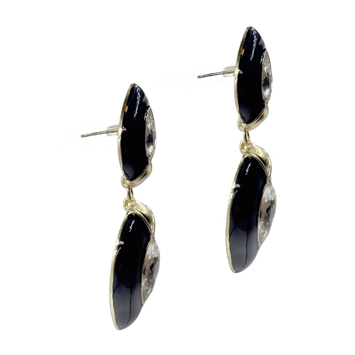 Aretes Colgantes de Doble Gota
