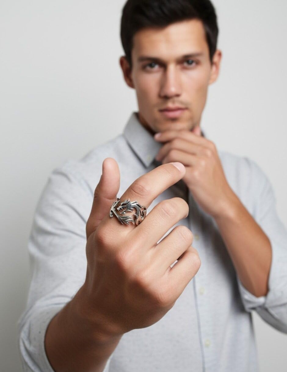 Anillo Diseño de Dragón