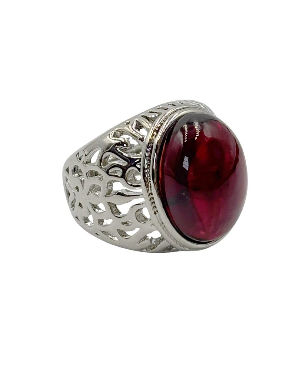 Anillo con Piedra Roja