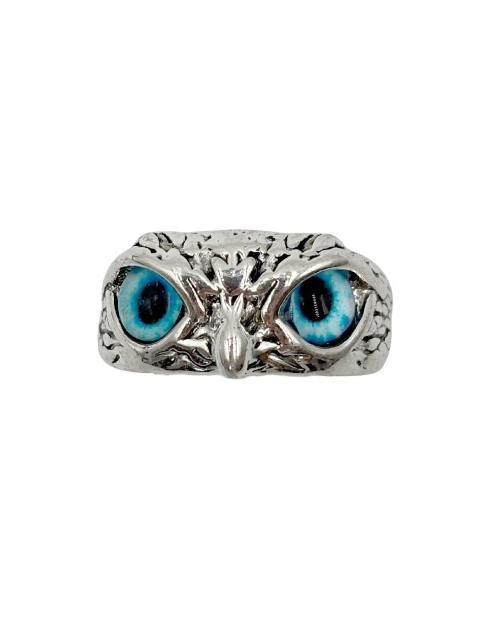Anillo diseño de Búho con Ojos en color
