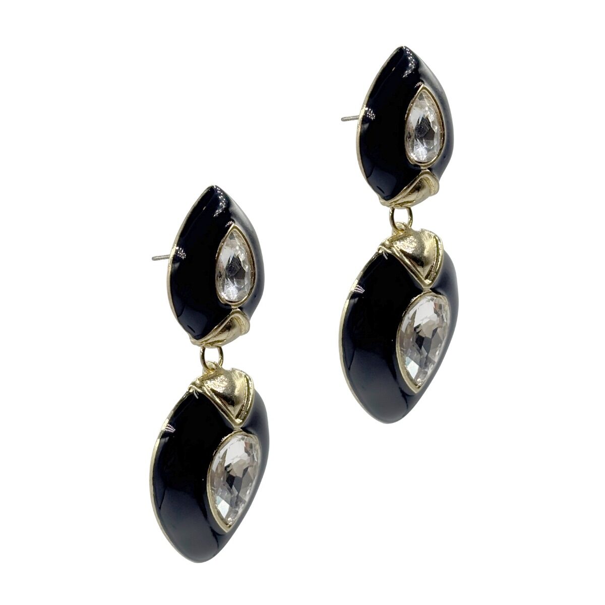 Aretes Colgantes de Doble Gota