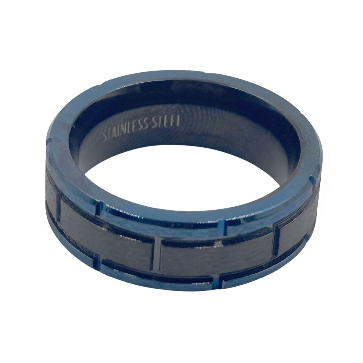 Anillo Azul Acero Inoxidable