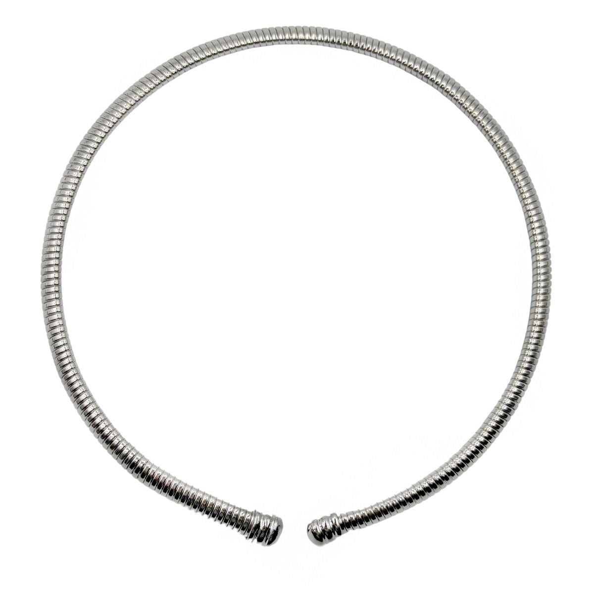 Collar Tipo Gargantilla Plateada