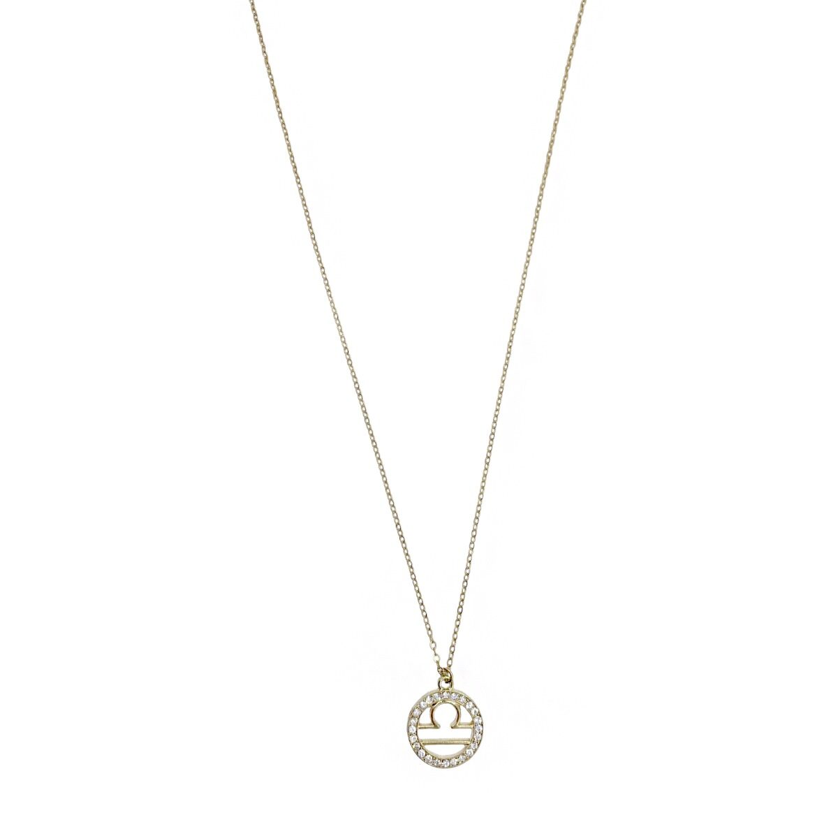 Collar Dorado Con Dije De Libra