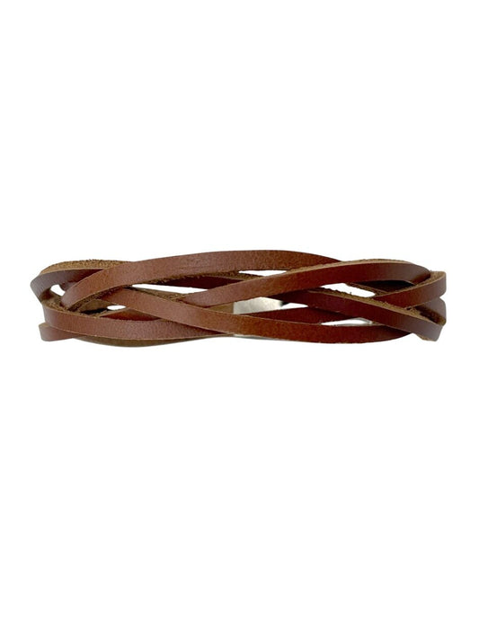 Pulsera De Cuero Cafe