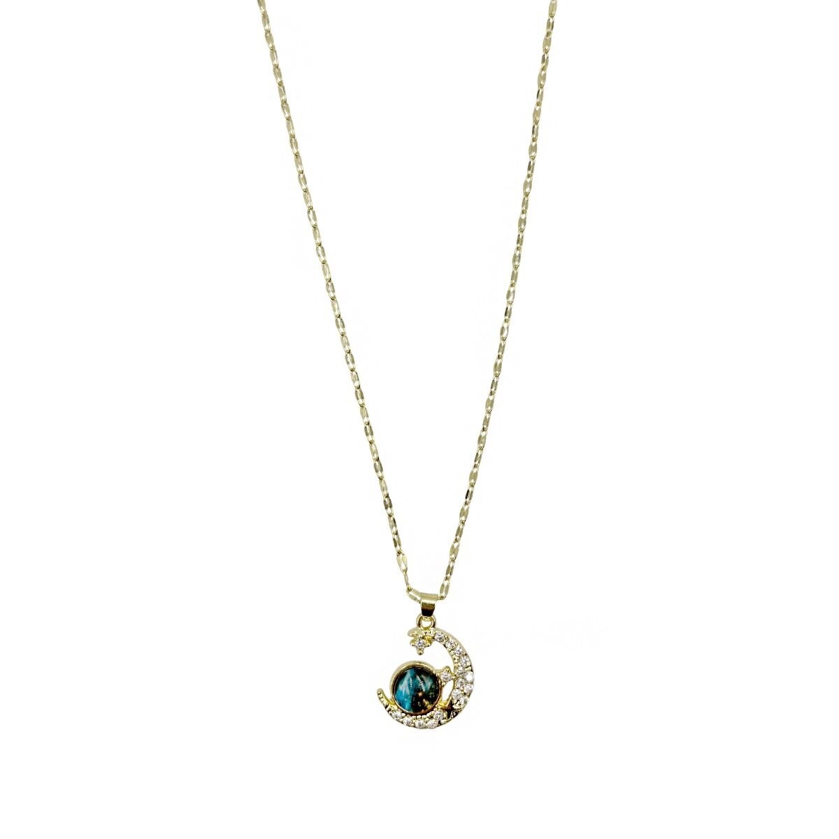 Collar con Colgante de Media Luna