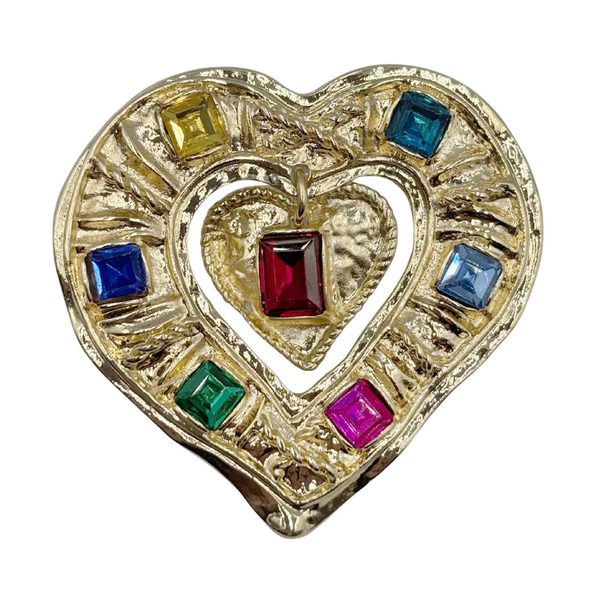 Prendedor de Corazón Multicolor GLAM