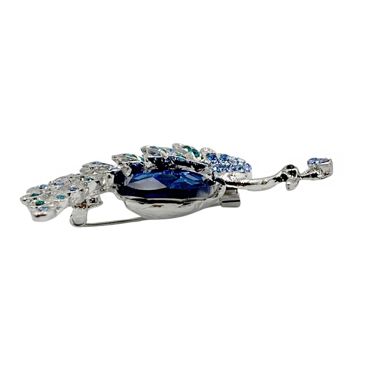 Prendedor Pavo Real Azul