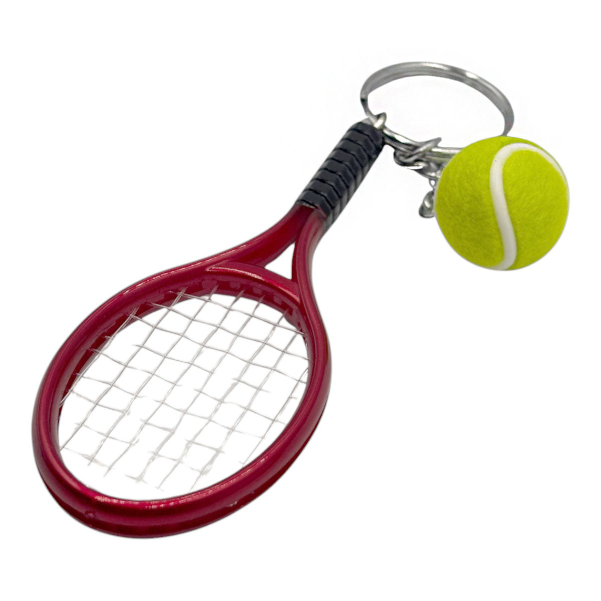 Llavero con Raqueta de Tennis Roja
