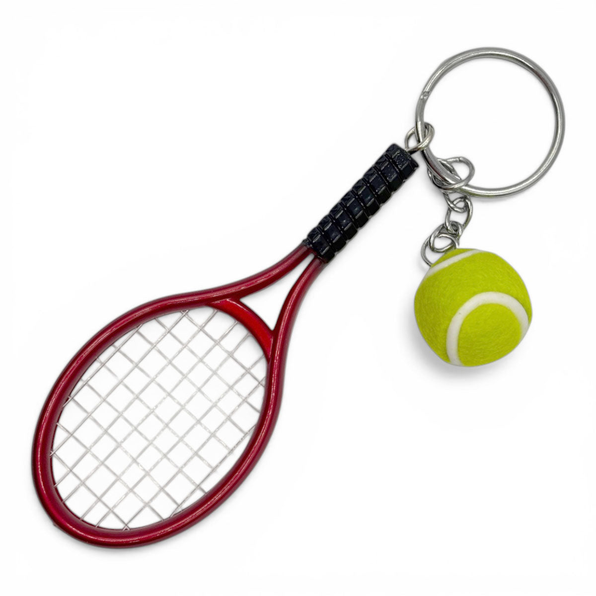 Llavero con Raqueta de Tennis Roja