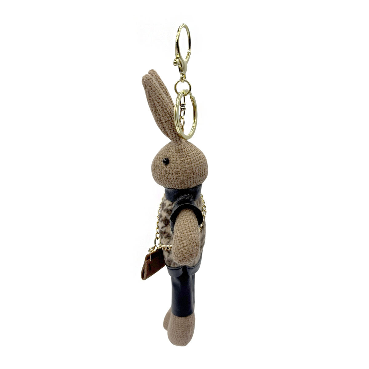 Llavero de coneja elegante