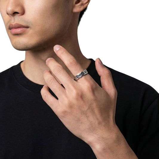 Anillo Ondulado de Caracteres
