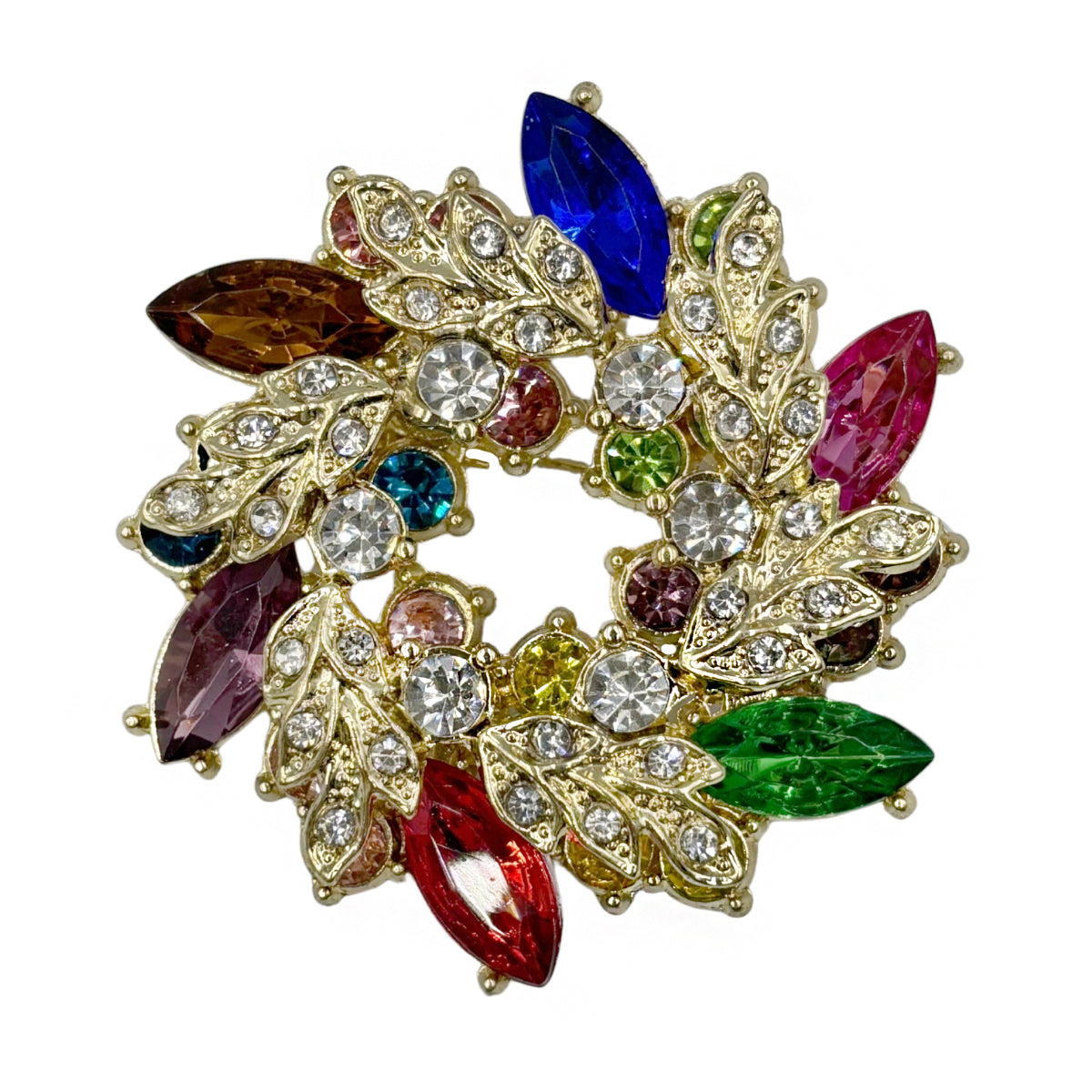Prendedor Corona  multicolor