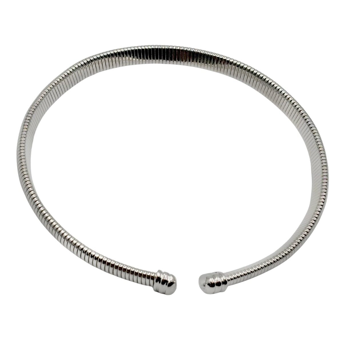 Collar Tipo Gargantilla Plateada