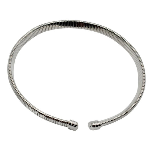 Collar Tipo Gargantilla Plateada