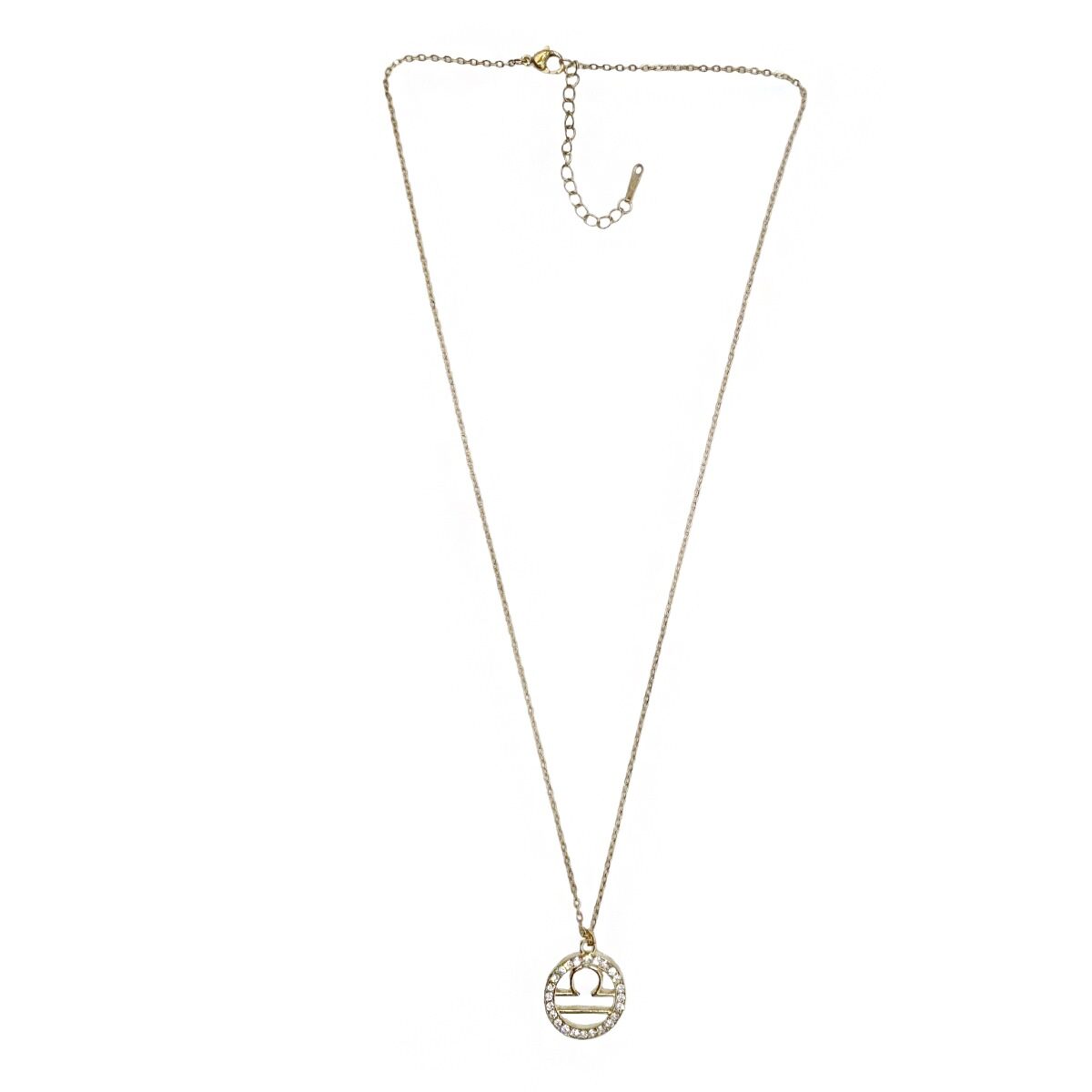 Collar Dorado Con Dije De Libra