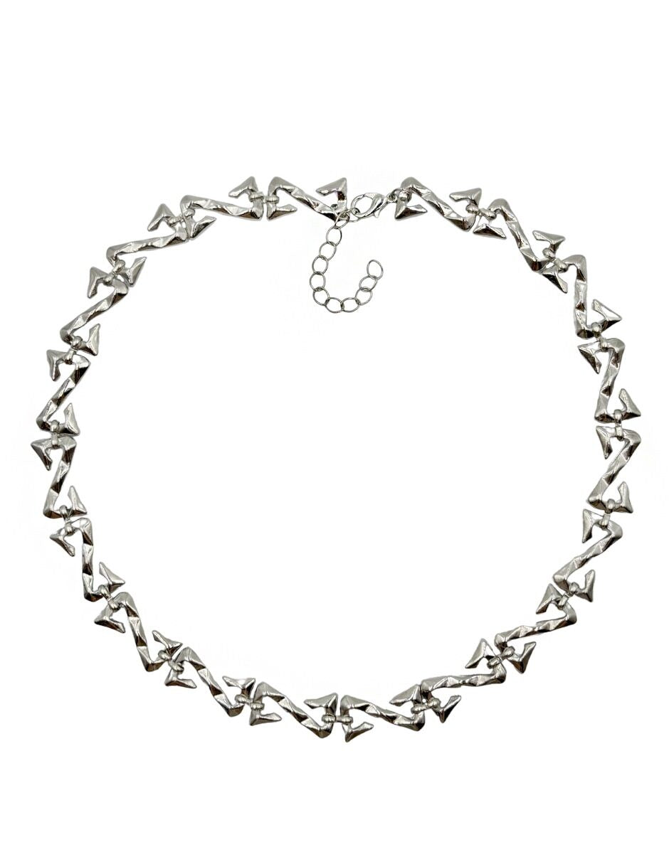 Collar Cadena Eslabones en Zigzag