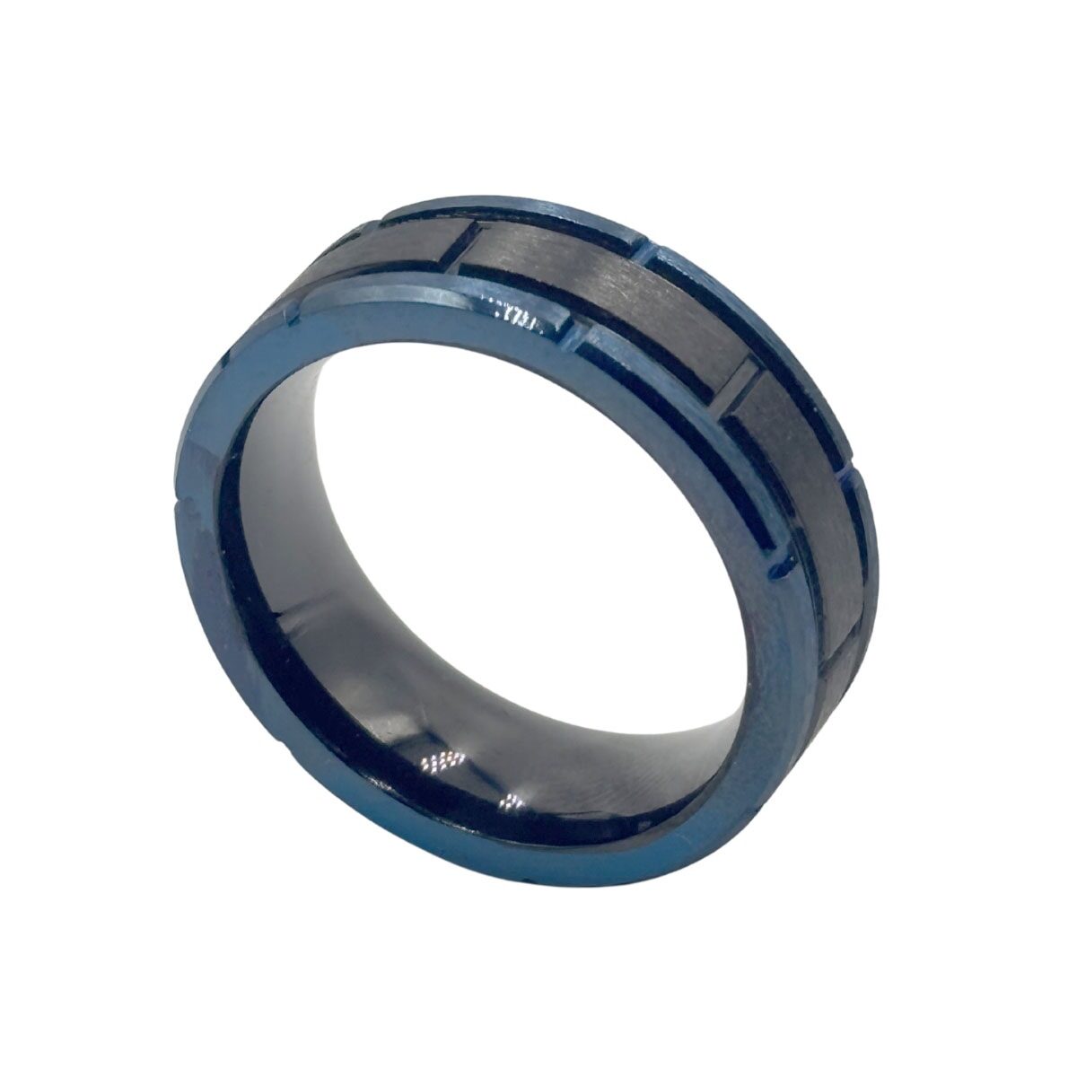 Anillo Azul Acero Inoxidable