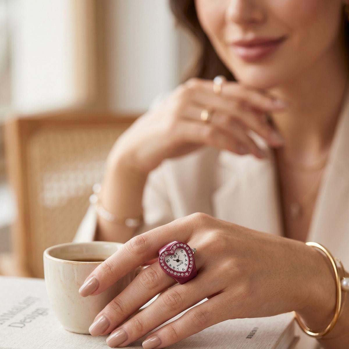 Anillo Reloj Corazón