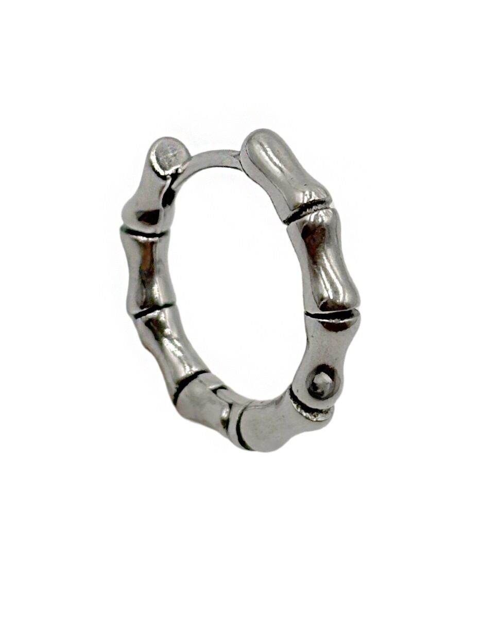 Arracada tipo Bambú para hombre