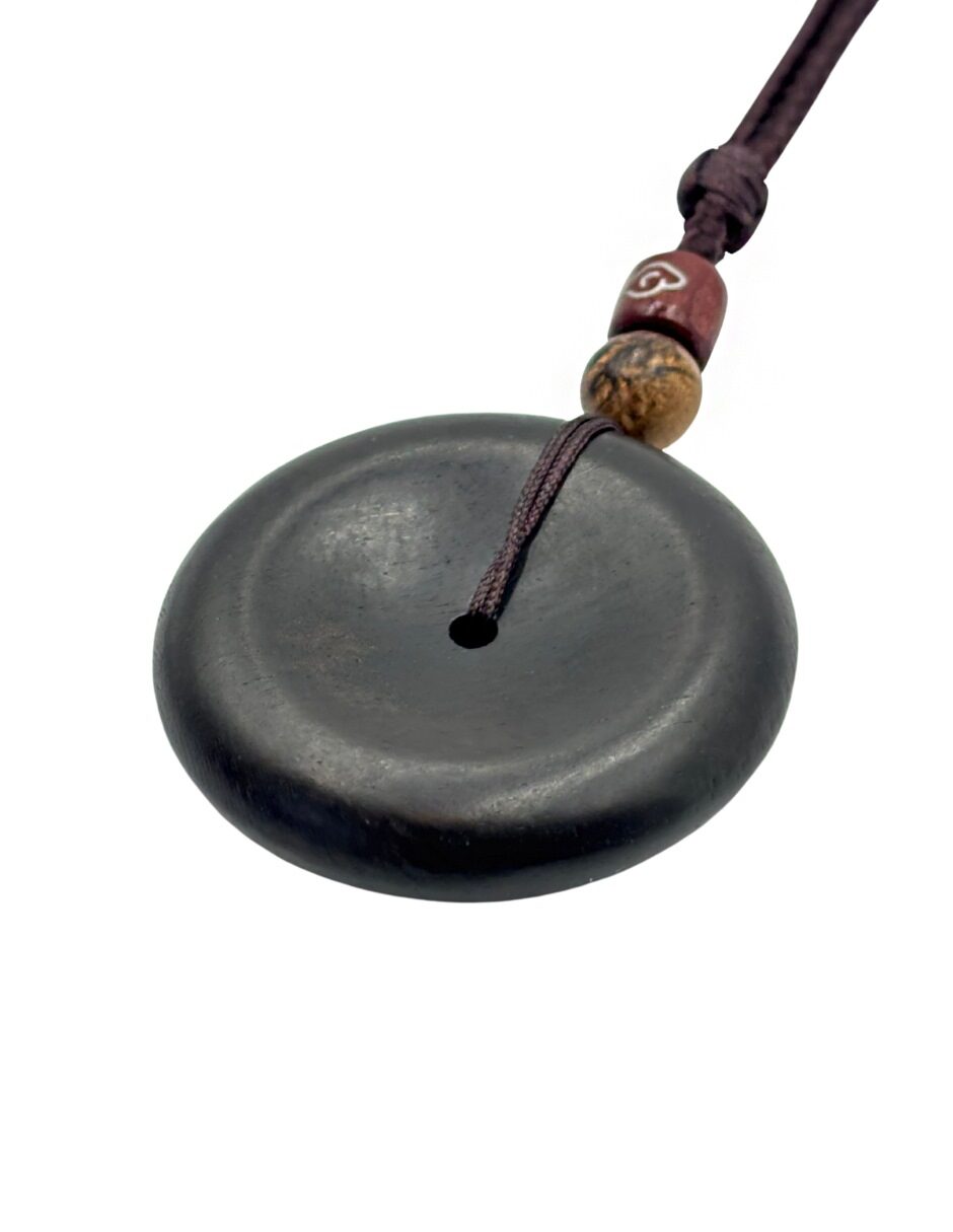 Collar  Colgante Circular de madera con Cuentas Decorativas