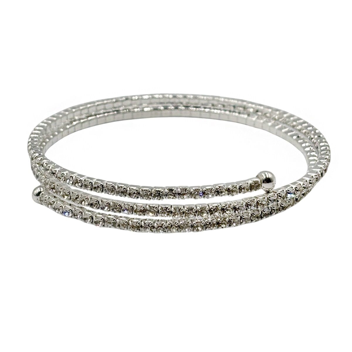 Brazalete con Diseño en Espiral Triple