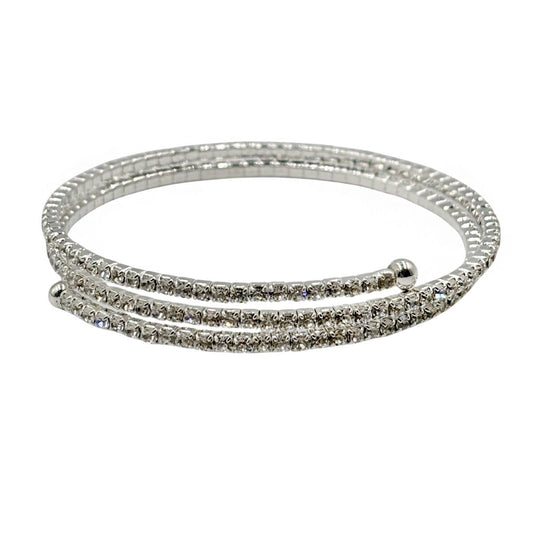 Brazalete con Diseño en Espiral Triple