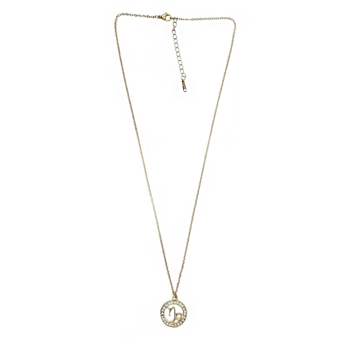 Collar Dorado Con Dije Capricornio