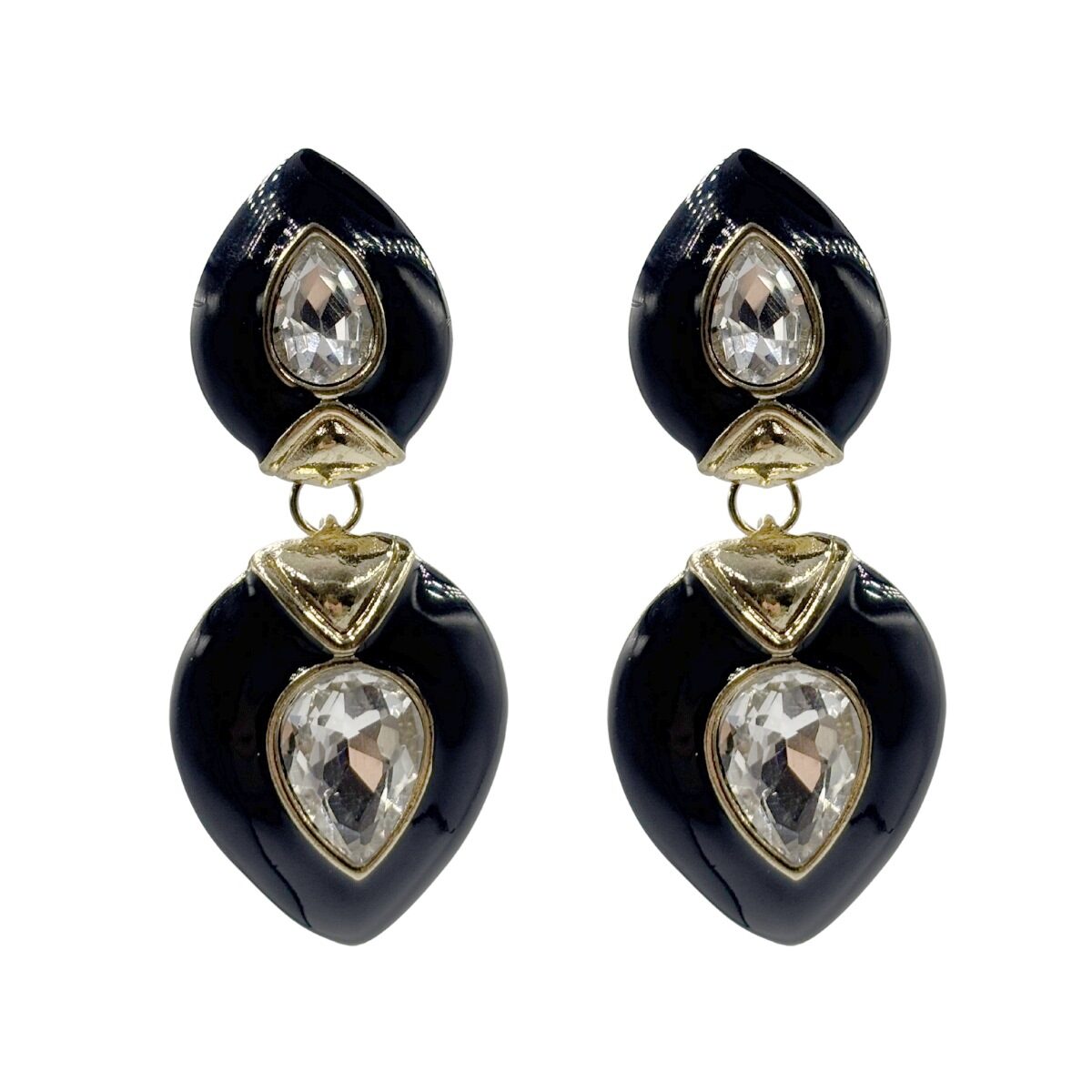 Aretes Colgantes de Doble Gota