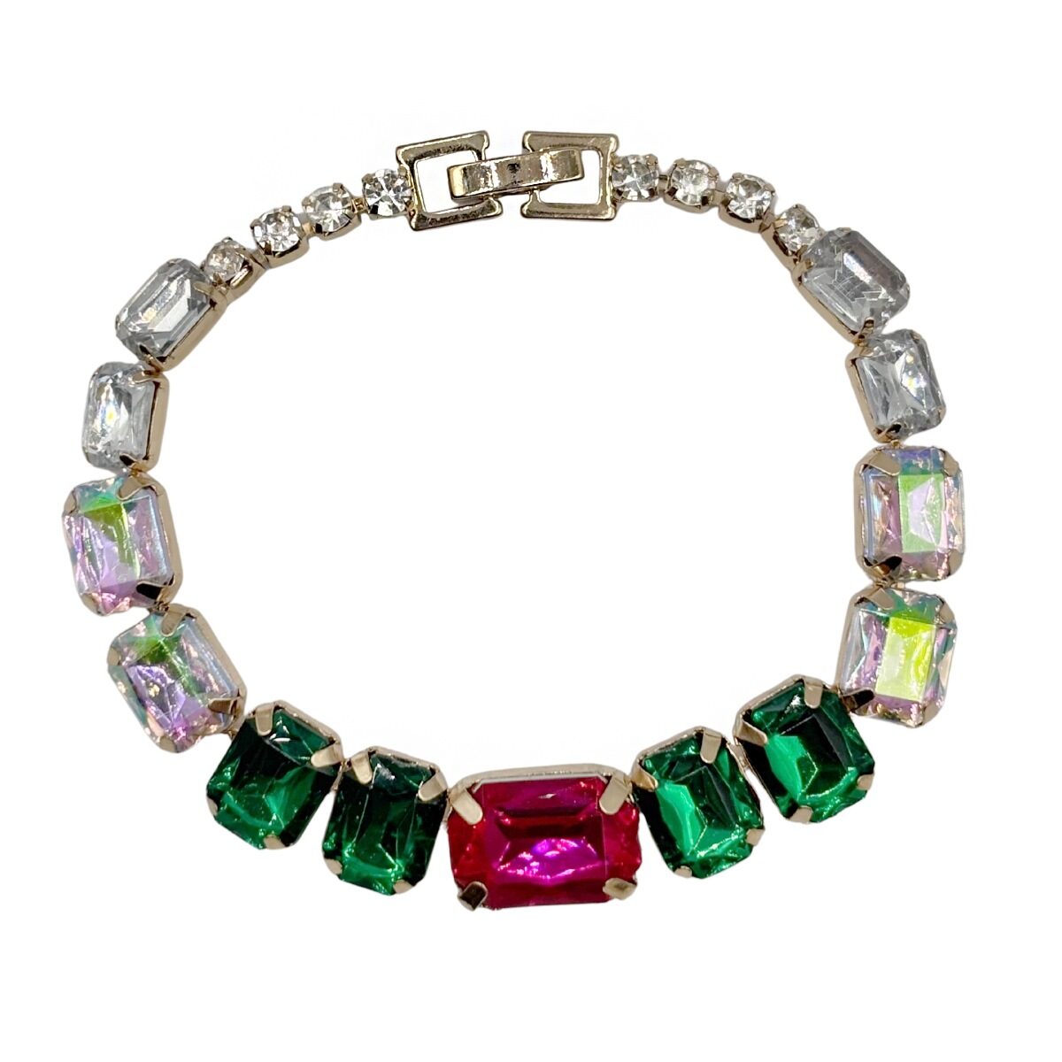 Pulsera con Cristales Multicolor